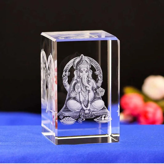 Wholesale Buddhist supplies Southeast Asia Thailand Japan Vietnam Elephant god God of wealth Mammon GANESH  3D crystal statue