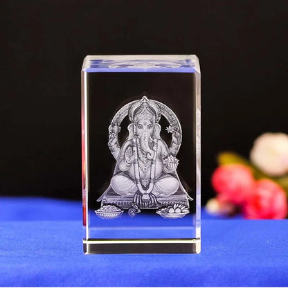 Wholesale Buddhist supplies Southeast Asia Thailand Japan Vietnam Elephant god God of wealth Mammon GANESH  3D crystal statue