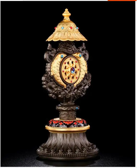 Wholesale Buddhist supplies efficacious Protection Gold plating Eight auspicious Tantra Buddhist ritual worship implement