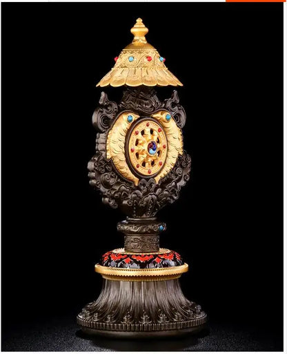 Wholesale Buddhist supplies efficacious Protection Gold plating Eight auspicious Tantra Buddhist ritual worship implement