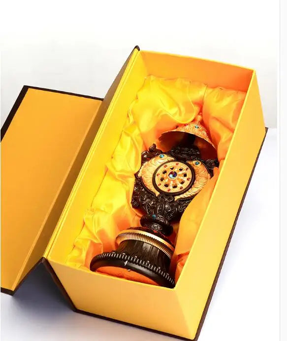 Wholesale Buddhist supplies efficacious Protection Gold plating Eight auspicious Tantra Buddhist ritual worship implement