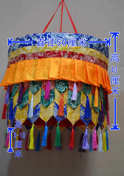 Wholesale Buddhist supply Buddhism HOME BUDDHA Hall Temple altar Royal Deco Auspicious Wall hang Baochuang Buddha TOP CAP BAOSAN