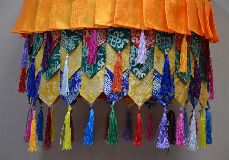 Wholesale Buddhist supply Buddhism HOME BUDDHA Hall Temple altar Royal Deco Auspicious Wall hang Baochuang Buddha TOP CAP BAOSAN