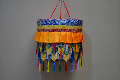 Wholesale Buddhist supply Buddhism HOME BUDDHA Hall Temple altar Royal Deco Auspicious Wall hang Baochuang Buddha TOP CAP BAOSAN