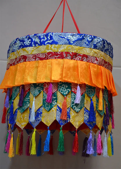 Wholesale Buddhist supply Buddhism HOME BUDDHA Hall Temple altar Royal Deco Auspicious Wall hang Baochuang Buddha TOP CAP BAOSAN