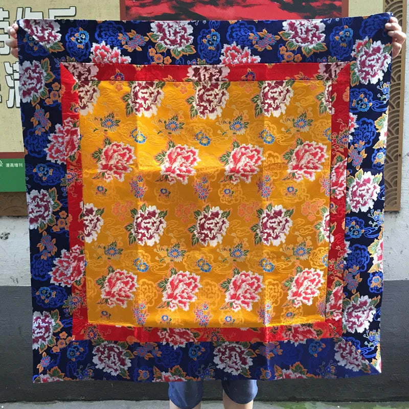 Wholesale Buddhist supply Tibet family Buddhism Temple  Auspicious Buddha statue Altar cover Ethnic Table cloth curtain GOOD 12