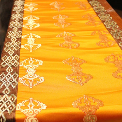 Wholesale Buddhist supply Tibet family Buddhism Temple Auspicious Embroidery Buddha statue Altar cover Long cabinet table cloth