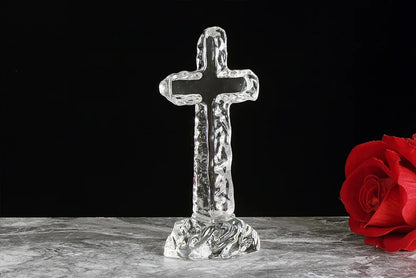 Wholesale Christian Catholicism Religion Supplies Christ Jesus cross Crucifixion Christian Prayer crystal Cross statue Ornament