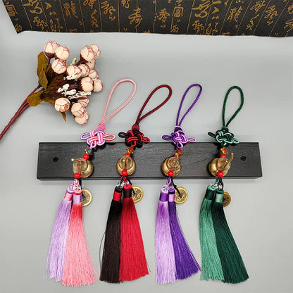 Wholesale HOME Courtyard lobby living room CAR talisman exorcise evil spirit Emperor money Safety Copper gourd Hanging ornament