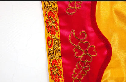 Wholesale Taoism supplies 150cm Buddhism HOME Temple Worship Buddha Embroidery Altar golden table enclosure wall Hanging Curtain