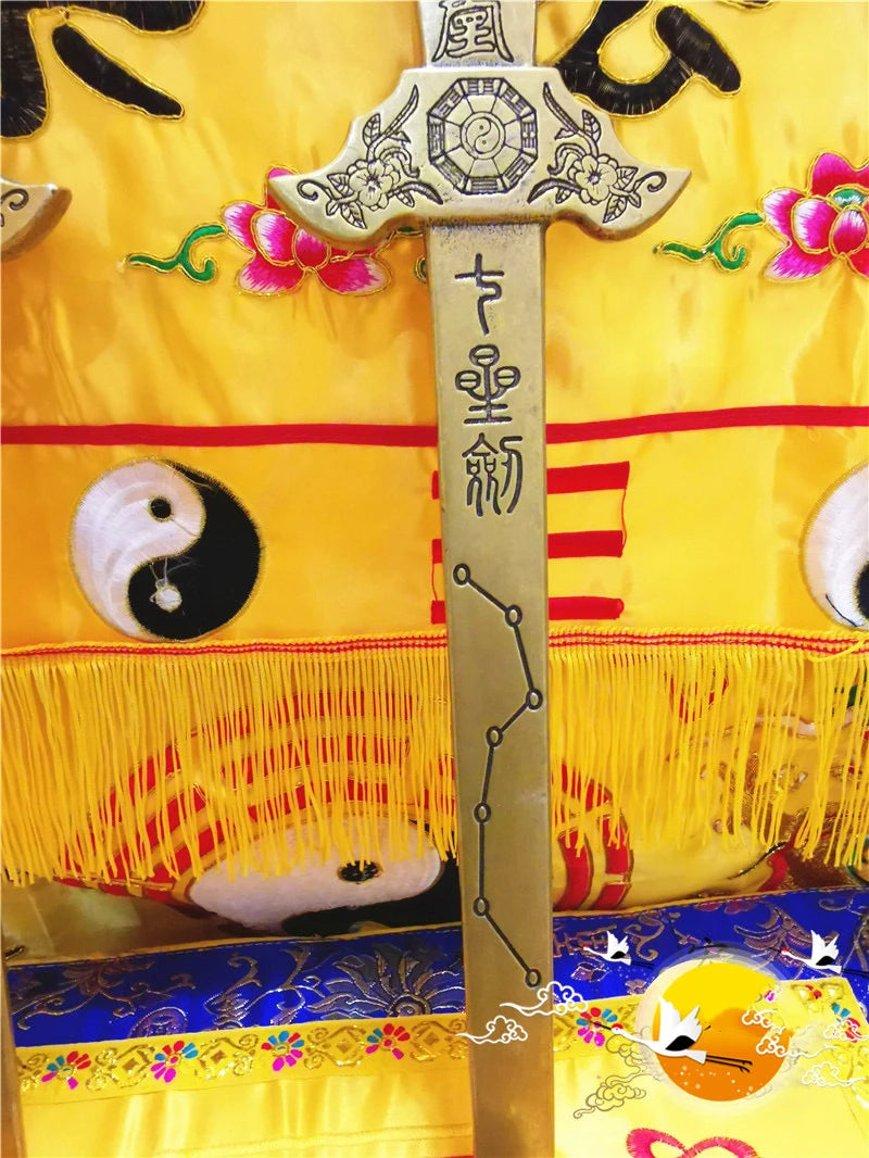 Wholesale Taoist Buddhism supplies Monks Taoists FENG SHUI master Exorcism tool exorcise evil spirits copper QI XING JIAN sword