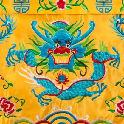 Wholesale Taoist Buddhist supply HOME Temple Worship WAN FA Altar holy Dragon Auspicious  Embroidery table enclosure Curtain