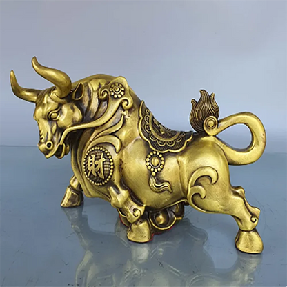 Wholesale brass cattle ornaments, wealth, money, home crafts