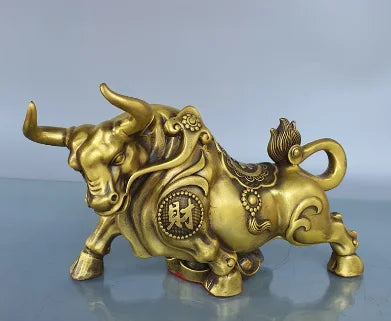 Wholesale brass cattle ornaments, wealth, money, home crafts