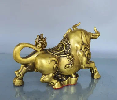Wholesale brass cattle ornaments, wealth, money, home crafts