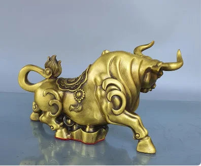 Wholesale brass cattle ornaments, wealth, money, home crafts