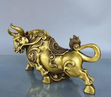 Wholesale brass cattle ornaments, wealth, money, home crafts
