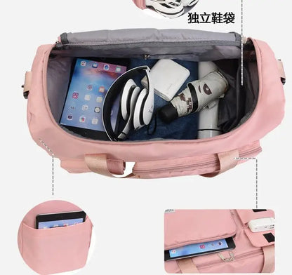 Wholesale fashion new sports and fitness bags, leisure bags, large capacity outdoor business travel bags, storage bags