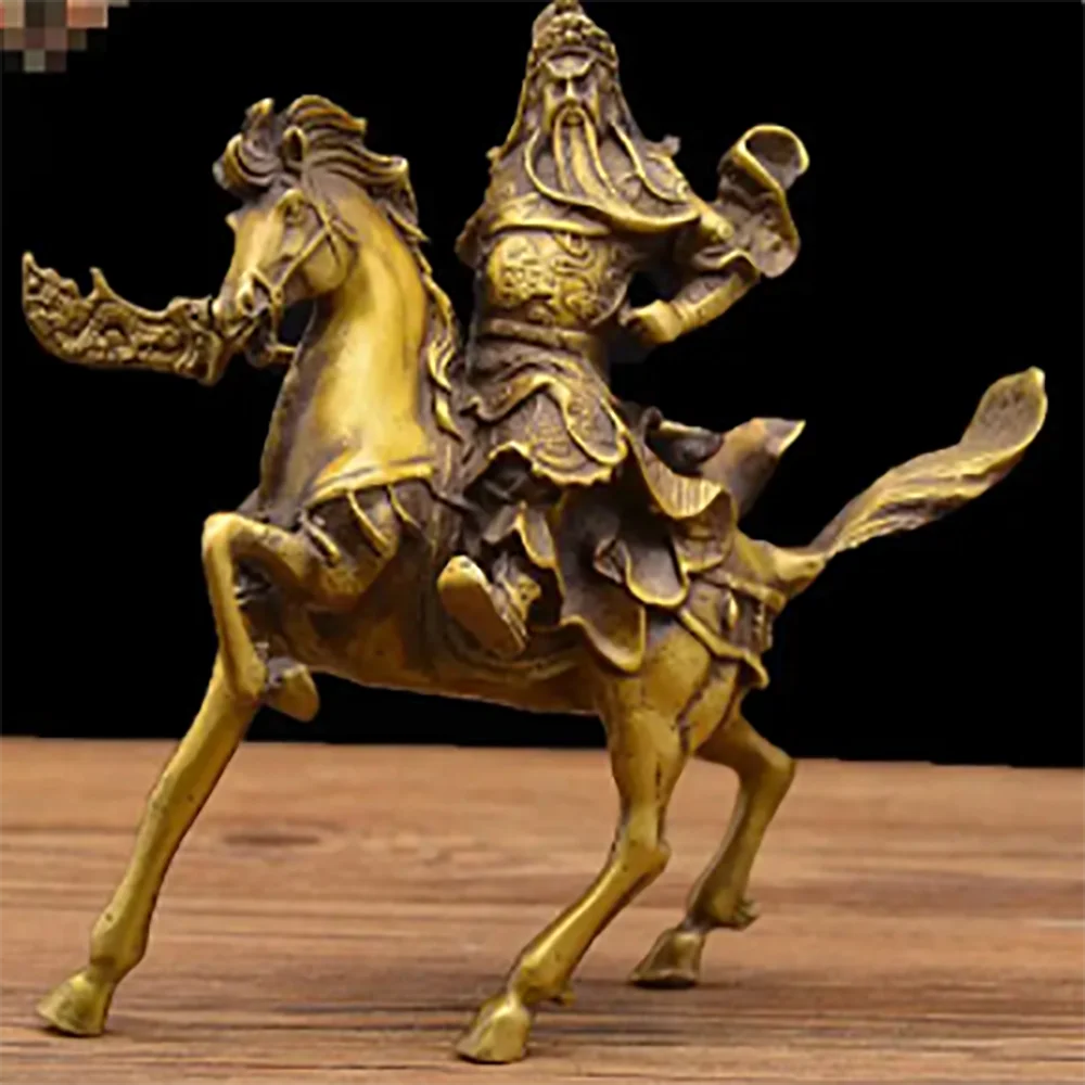 Wholesale of copper fittings for the god of wealth and riding horses