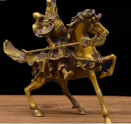 Wholesale of copper fittings for the god of wealth and riding horses