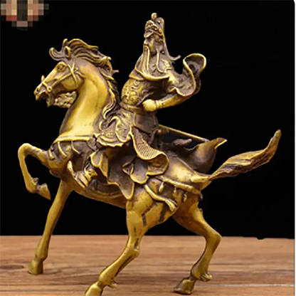 Wholesale of copper fittings for the god of wealth and riding horses