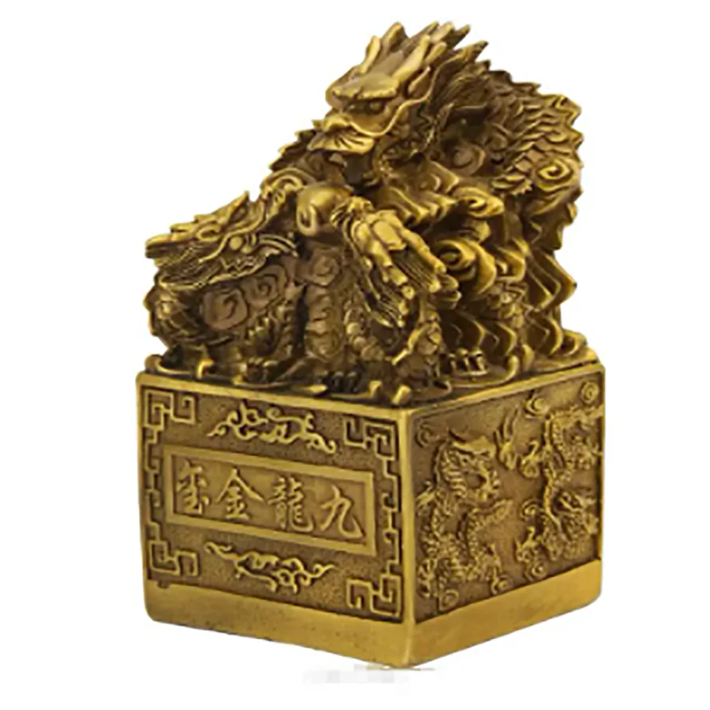 Wholesale pure copper dragon print ornaments Home crafts ornaments