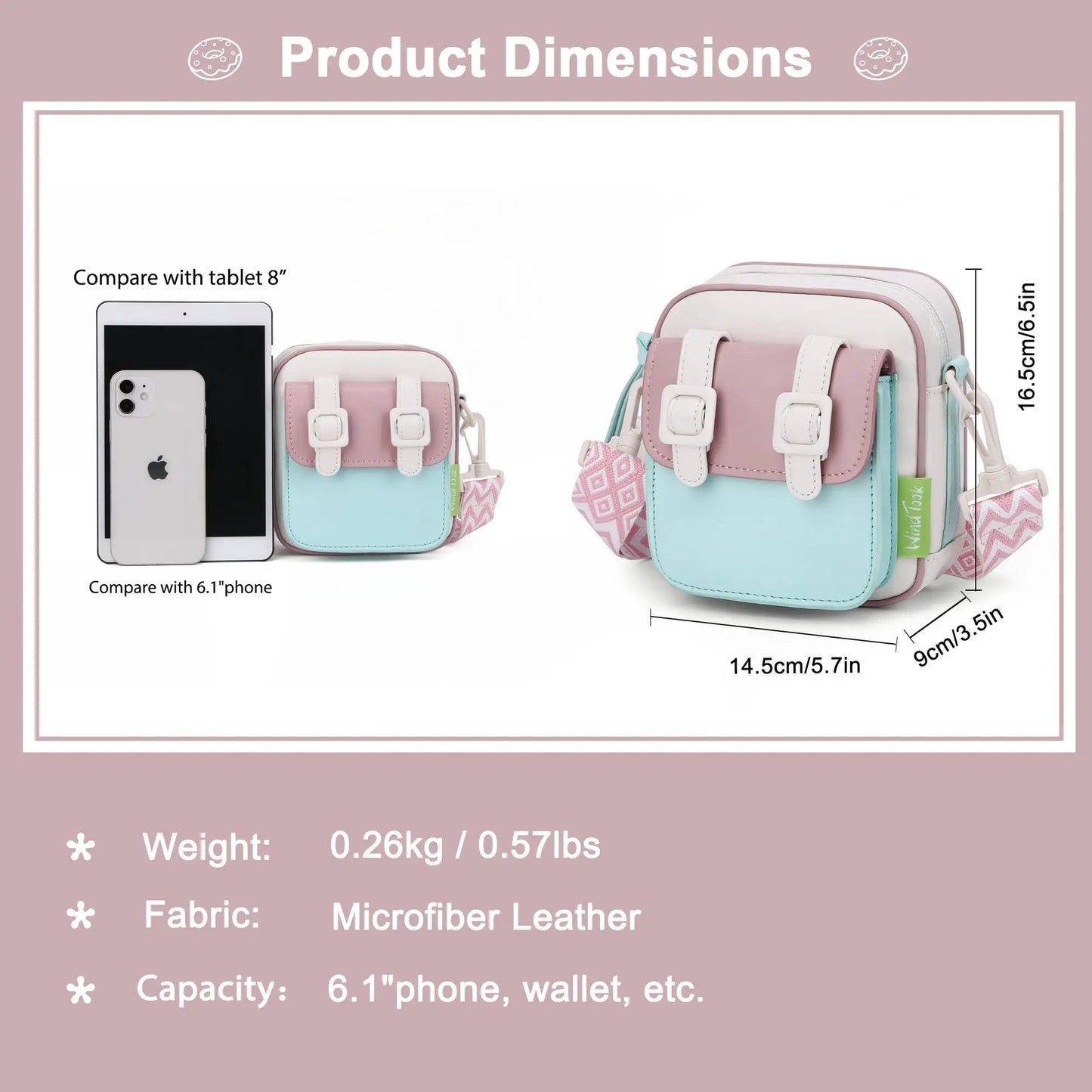 WindTook Crossbody Bags Handbag Mobile Phone, Small Women's Cambridge Crossbody Bag