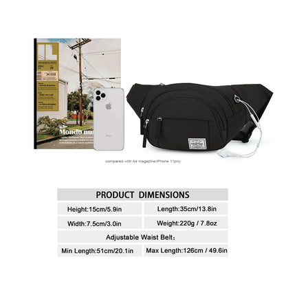 WindTook Fanny Pack for Women Men Travel Outdoors Running Hiking Bum Pack