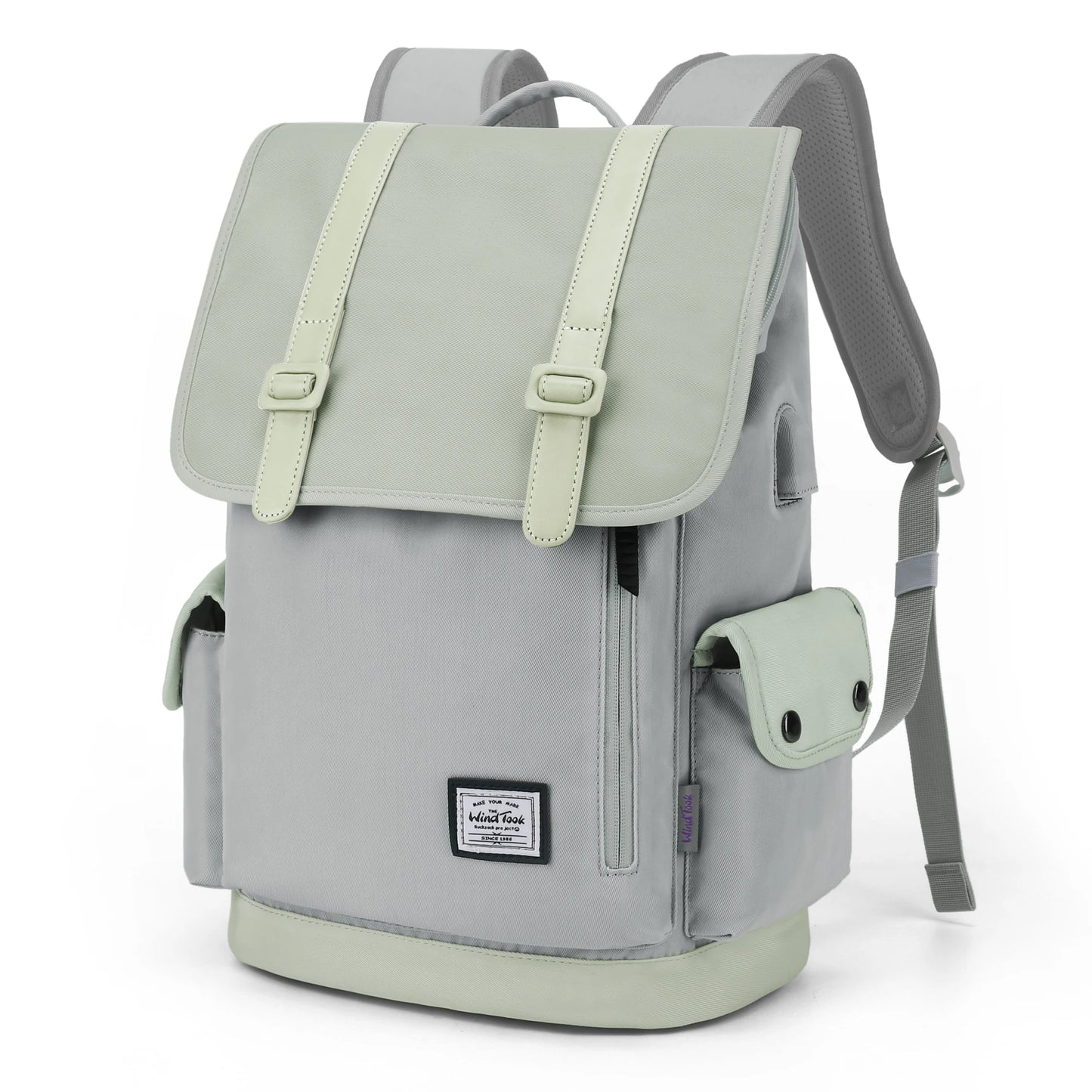 WindTook Laptop Backpack Men Travel Computer Backpack USB Charging Port College Daypack 15 Inch Laptop Waterproof Women Fashion