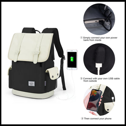 WindTook Laptop Backpack Men Travel Computer Backpack USB Charging Port College Daypack 15 Inch Laptop Waterproof Women Fashion
