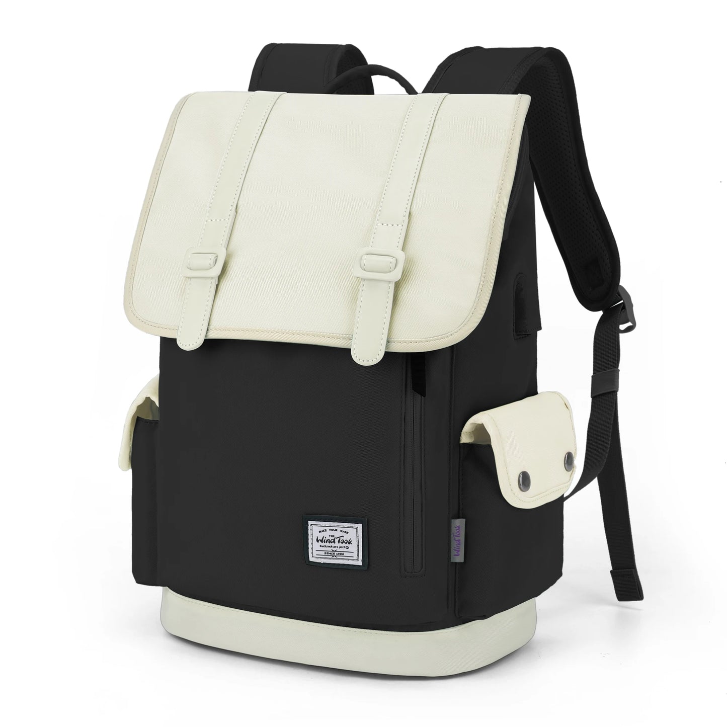 WindTook Laptop Backpack Men Travel Computer Backpack USB Charging Port College Daypack 15 Inch Laptop Waterproof Women Fashion