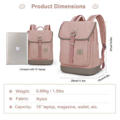WindTook Laptop Backpack for Women Travel Work Computer Bag College Daypack 15 Laptop Waterproof Fashion Backpack