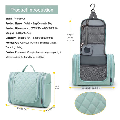 WindTook Toiletry Bag Portable Travel Makeup Kit Cosmetic Makeup Bag Travel Organizer