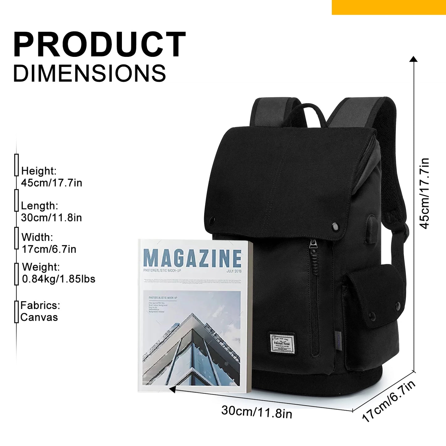 WindTook Travel Backpack Laptop backpack for Women and Men 15 inch Laptop Business Work Backpack