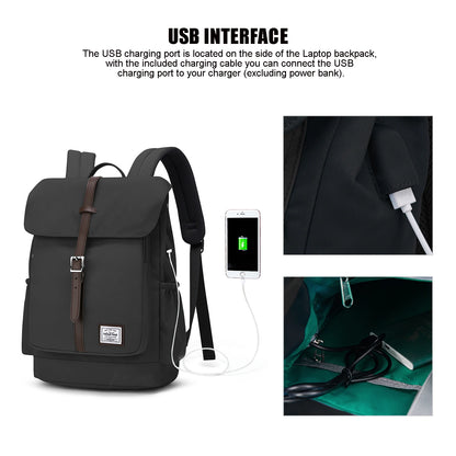 WindTook Travel Backpack Men Business Backpack with USB Large Capacity 15.4-inch Laptop Waterproof Fashion Men's Backpack