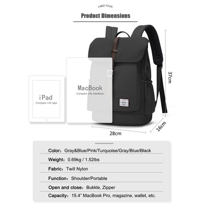 WindTook Travel Backpack Men Business Backpack with USB Large Capacity 15.4-inch Laptop Waterproof Fashion Men's Backpack
