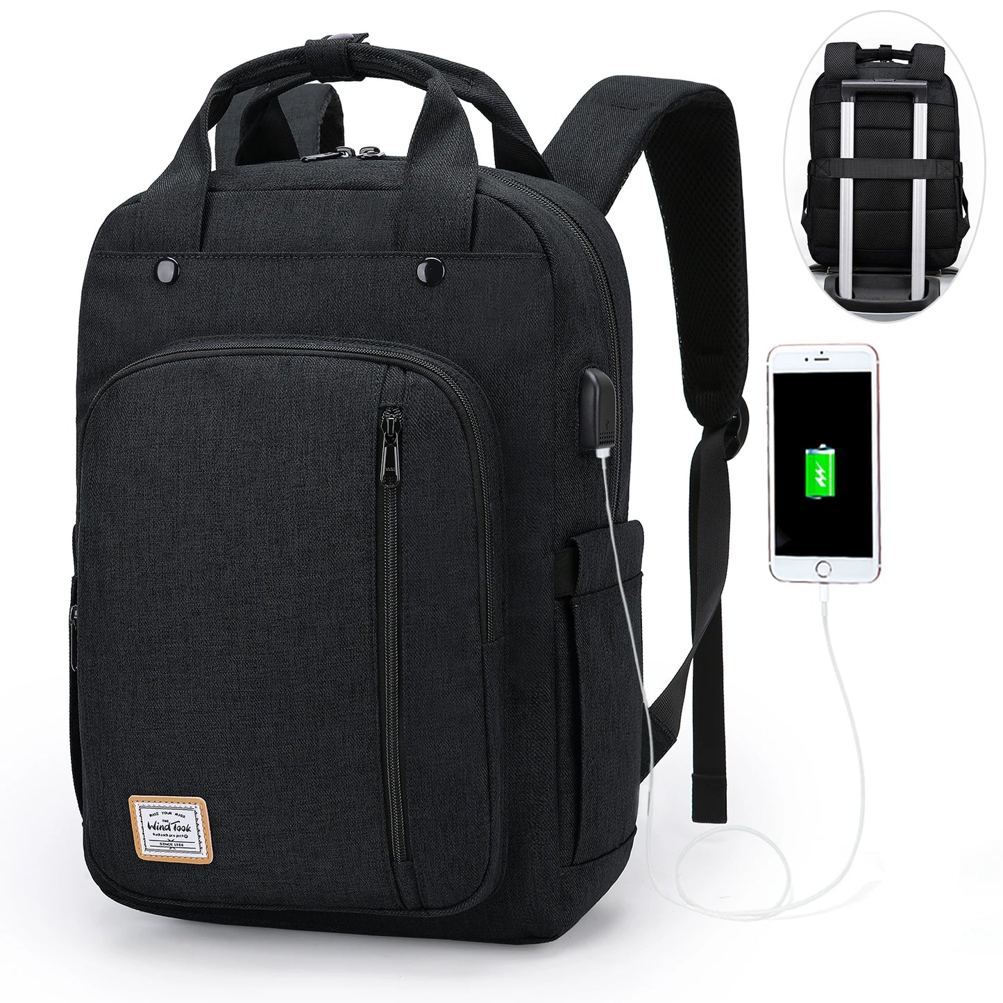 WindTook Travel Backpack Men Shoulder Bag 25L Waterproof USB Backpack Lightweight Women's Backpack