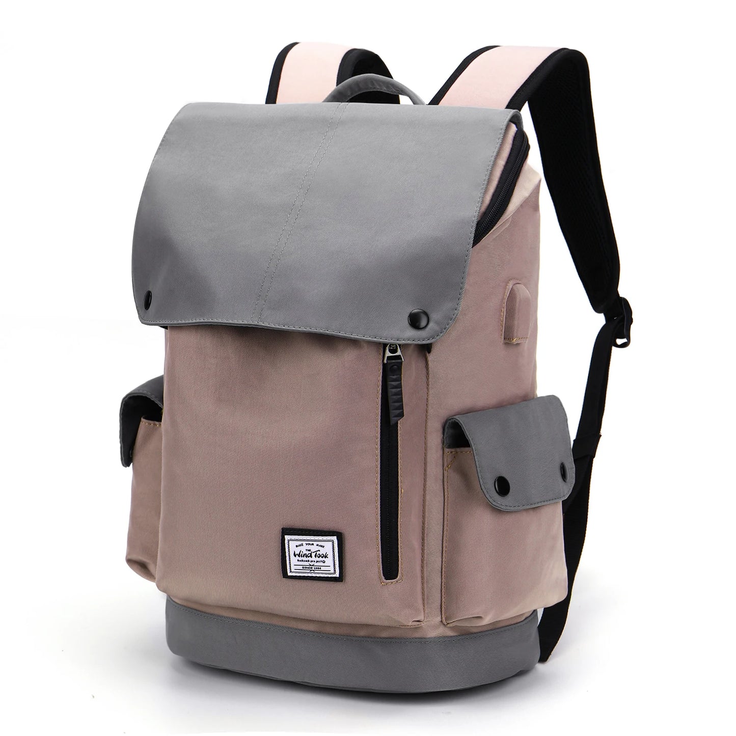 WindTook Travel Backpacks Men Waterproof Fashion Backpack USB Charging Port 15 inch Laptop Backpack