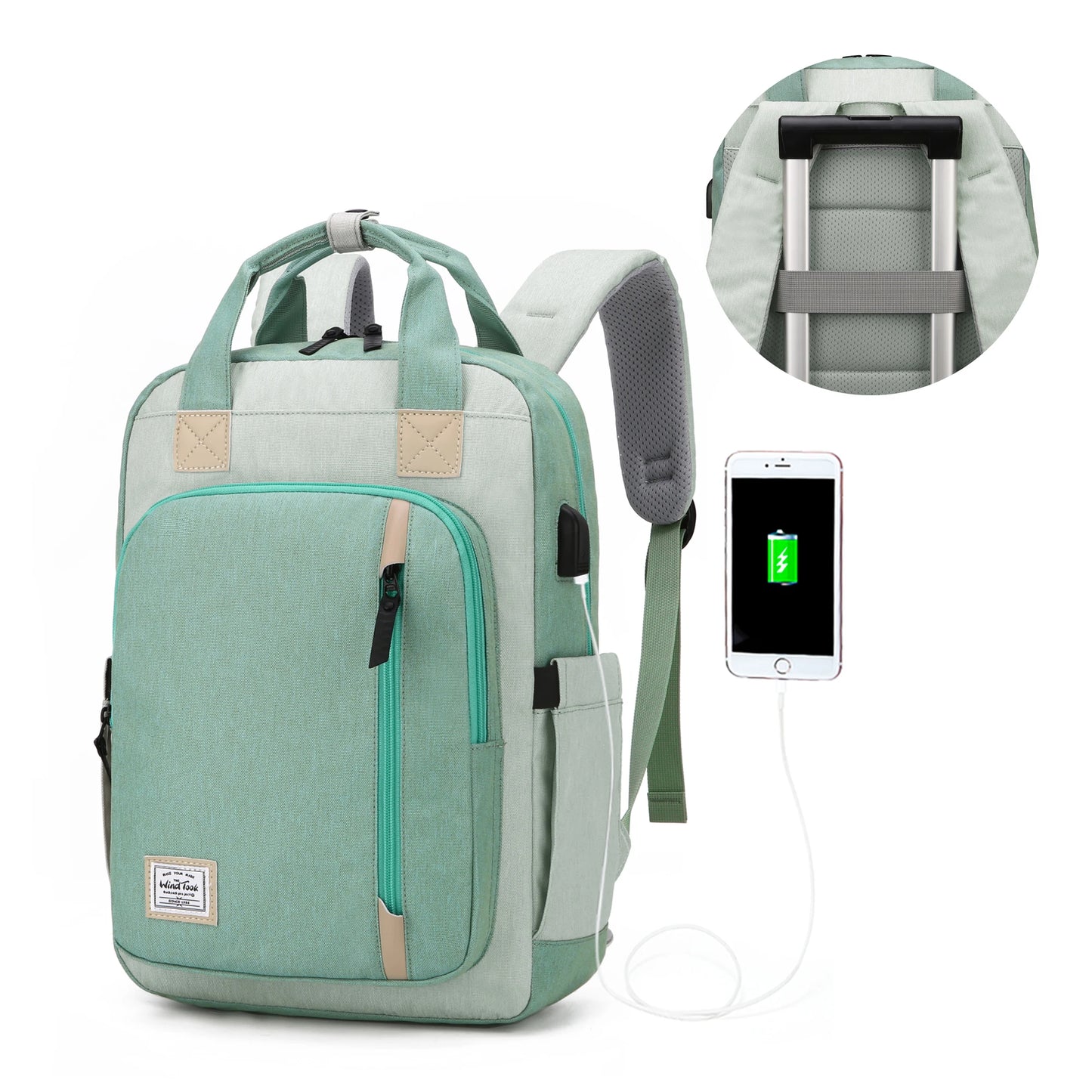 WindTook Travel Laptop Backpack for Women Business Work Bag Water Resistant 15.6 Inch Laptop Waterproof Women Fashion Men's Ba