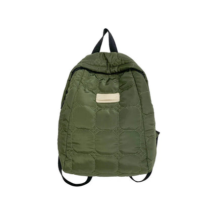 Winter Down Backpack Space cotton Backpacks Teenagers Student Schoolbag Fashion Women Shoulder Bag 2023 High Capacity Back Bags