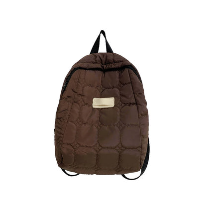 Winter Down Backpack Space cotton Backpacks Teenagers Student Schoolbag Fashion Women Shoulder Bag 2023 High Capacity Back Bags