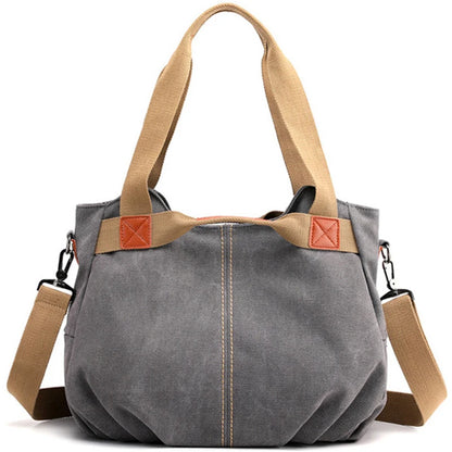 Winter Style Women Canvas Bag Ladies Hand Crossbody Bags For Women High Quality Female Panelled Hobos Shoulder Bag Totes Bolsas