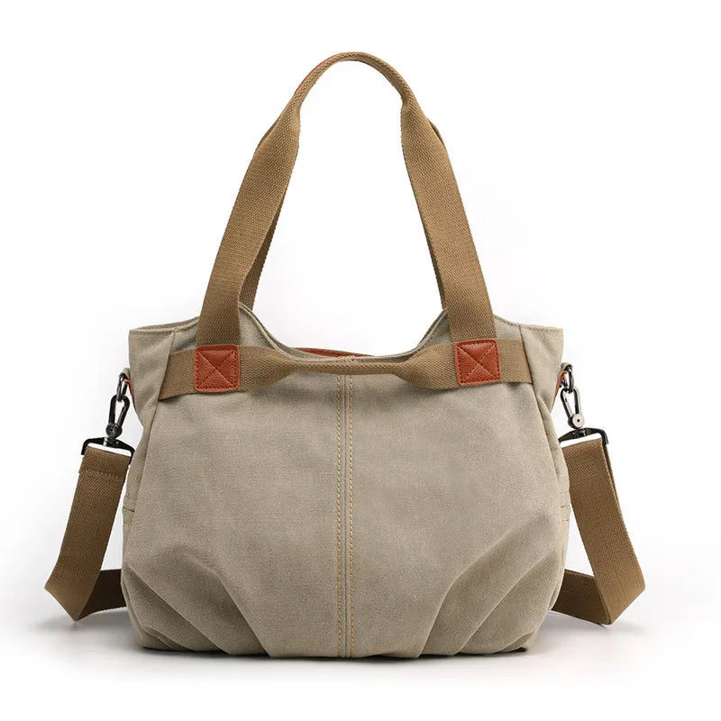Winter Style Women Canvas Bag Ladies Hand Crossbody Bags For Women High Quality Female Panelled Hobos Shoulder Bag Totes Bolsas