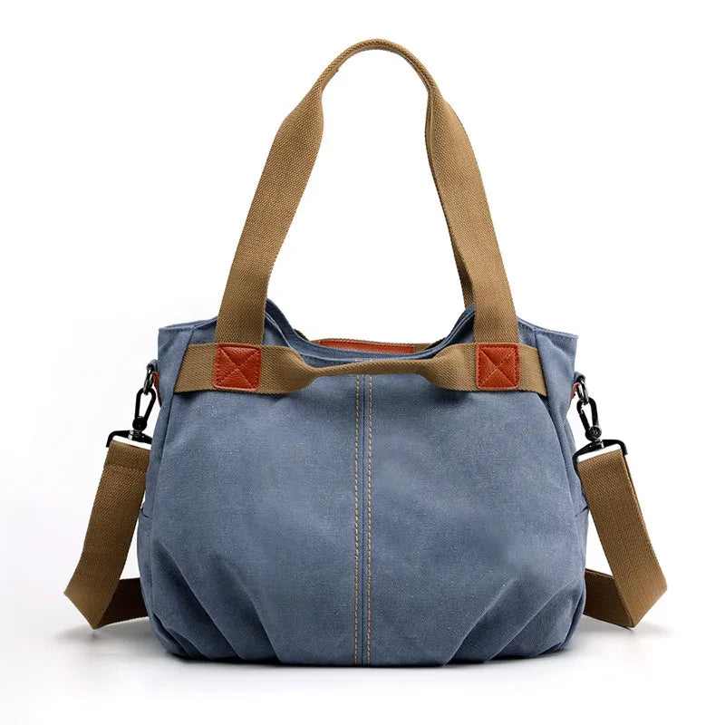 Winter Style Women Canvas Bag Ladies Hand Crossbody Bags For Women High Quality Female Panelled Hobos Shoulder Bag Totes Bolsas