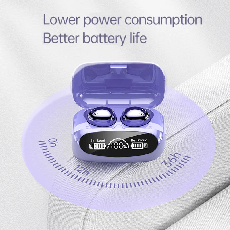 Wireless Bluetooth Earphones Digital Display Screen Touch Noise Reduction Low Latency Headphones Intelligence for Xiaomi Iphone