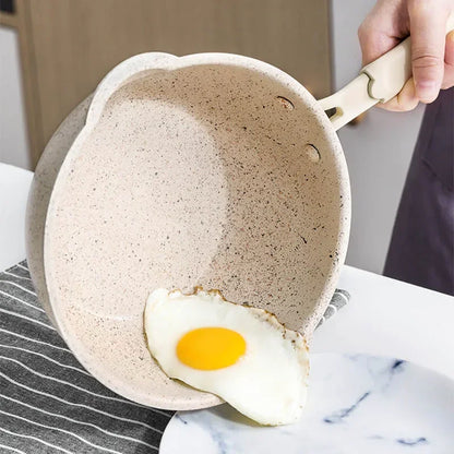 Wok Kitchen Non-stick Pan Maifan Stone Skillet Aluminum Frying Pan Japanese Household Woks Kitchen Cookware Cooking Pot with Lid