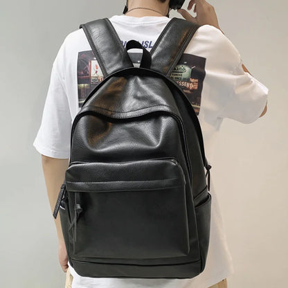 Woman Backpack High Quality Leather Rucksack Men Travel Bagpacks Black Shoulder School Bags for Teenage Girls Mochila Back Pack