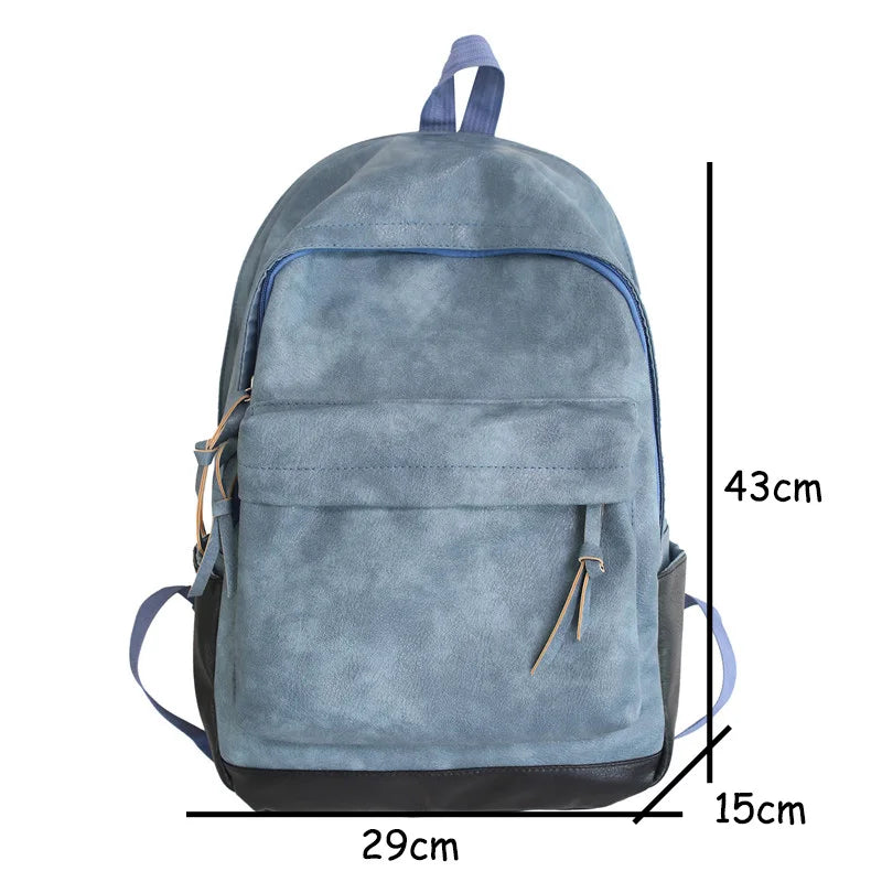 Woman Backpack High Quality Leather Rucksack Men Travel Bagpacks Black Shoulder School Bags for Teenage Girls Mochila Back Pack