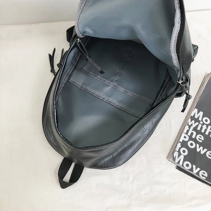 Woman Backpack High Quality Leather Rucksack Men Travel Bagpacks Black Shoulder School Bags for Teenage Girls Mochila Back Pack