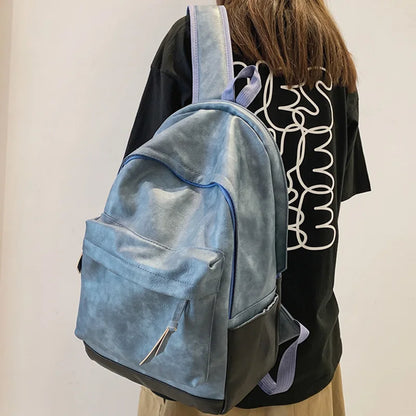 Woman Backpack High Quality Leather Rucksack Men Travel Bagpacks Black Shoulder School Bags for Teenage Girls Mochila Back Pack